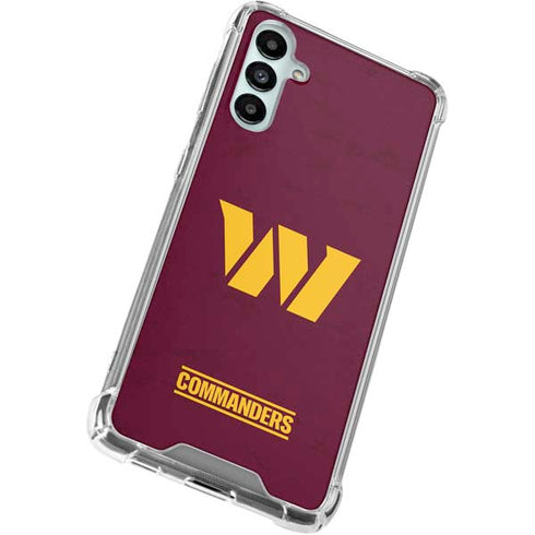 NFL Washington Commanders Distressed Galaxy A15 5G Clear Case