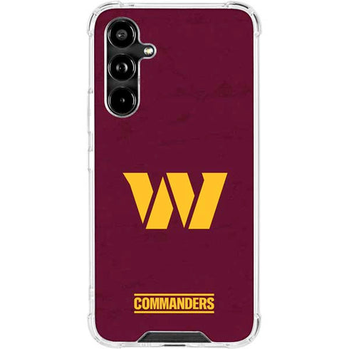 NFL Washington Commanders Distressed Galaxy A54 5G Clear Case