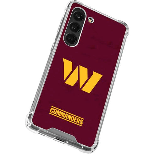 NFL Washington Commanders Distressed Galaxy S23 Clear Case