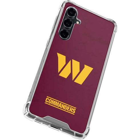 NFL Washington Commanders Distressed Galaxy S23 FE Clear Case