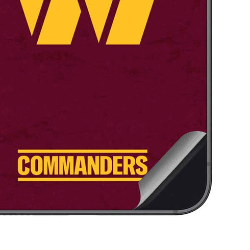 NFL Washington Commanders Distressed Galaxy S23 FE Skin
