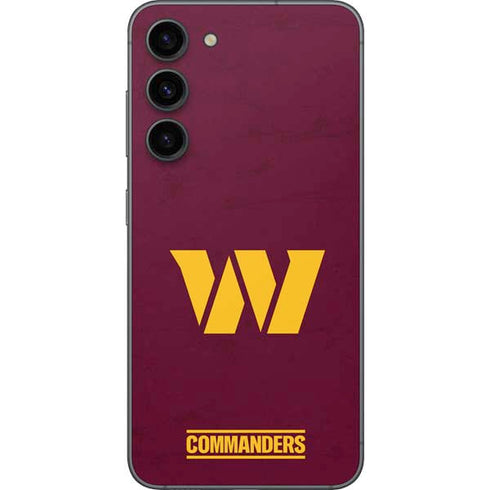NFL Washington Commanders Distressed Galaxy S23 Plus Skin