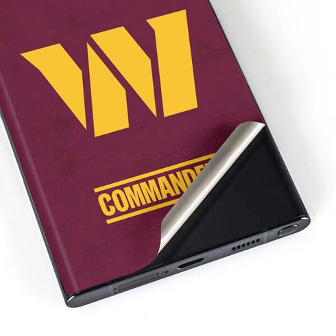 NFL Washington Commanders Distressed Galaxy S23 Ultra Skin