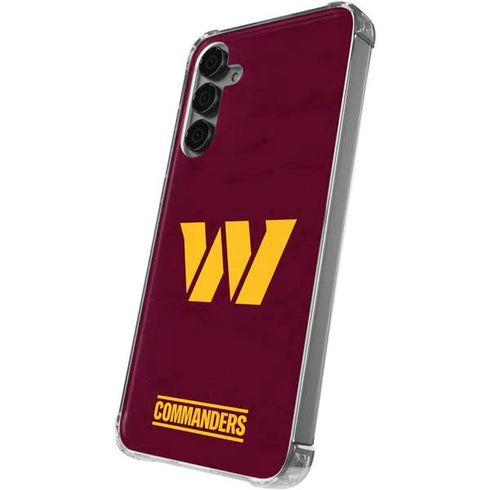 NFL Washington Commanders Distressed Galaxy S24 Plus Clear Case