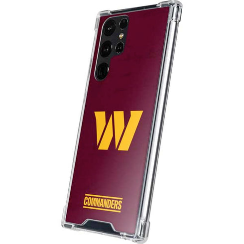NFL Washington Commanders Distressed Galaxy S24 Ultra Clear Case