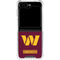 NFL Washington Commanders Distressed Galaxy Z Flip5 5G Clear Case