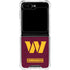NFL Washington Commanders Distressed Galaxy Z Flip5 5G Clear Case