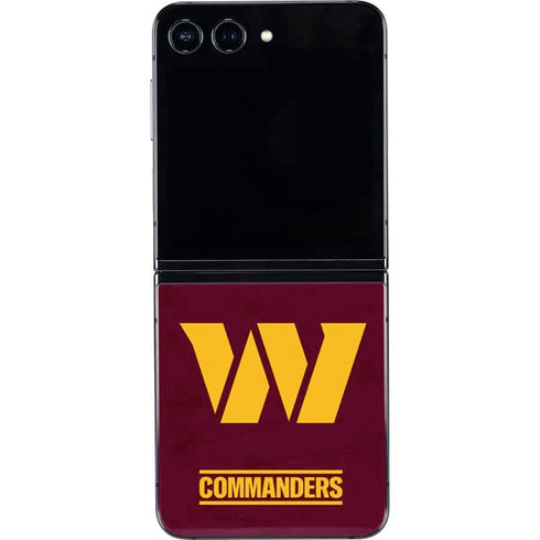 NFL Washington Commanders Distressed Galaxy Z Flip5 5G Skin