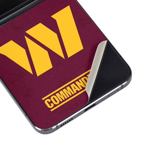 NFL Washington Commanders Distressed Galaxy Z Flip5 5G Skin