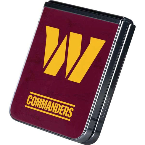 NFL Washington Commanders Distressed Galaxy Z Flip5 5G Skin