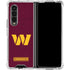 NFL Washington Commanders Distressed Galaxy Z Fold4 5G Clear Case