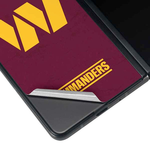 NFL Washington Commanders Distressed Galaxy Z Fold4 5G Skin