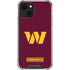 NFL Washington Commanders Distressed iPhone 14 Plus Clear Case