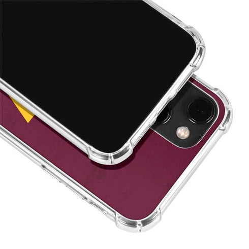 NFL Washington Commanders Distressed iPhone 14 Plus Clear Case