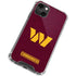 NFL Washington Commanders Distressed iPhone 14 Plus Clear Case