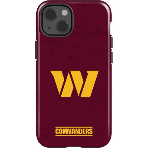 NFL Washington Commanders Distressed iPhone 15 Impact Case