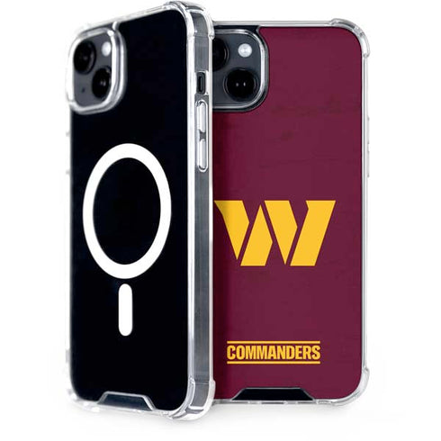 NFL Washington Commanders Distressed iPhone 15 Plus MagSafe Case