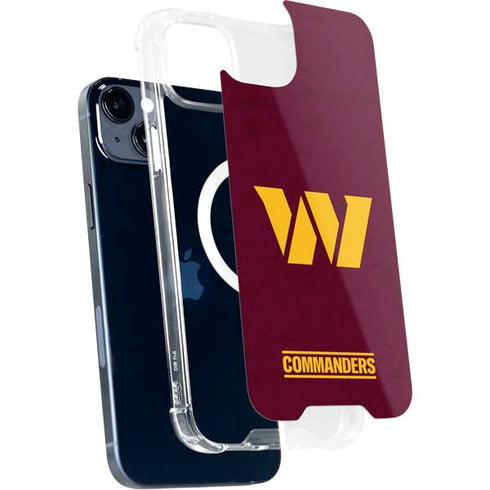 NFL Washington Commanders Distressed iPhone 15 Plus MagSafe Case