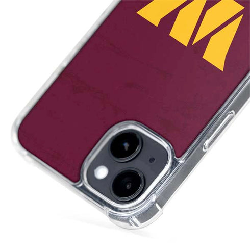 NFL Washington Commanders Distressed iPhone 15 Plus MagSafe Case