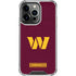 NFL Washington Commanders Distressed iPhone 15 Pro Clear Case