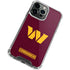 NFL Washington Commanders Distressed iPhone 15 Pro Clear Case