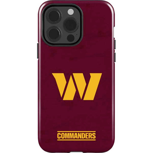 NFL Washington Commanders Distressed iPhone 15 Pro Impact Case