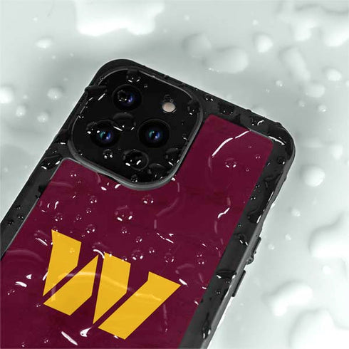 NFL Washington Commanders Distressed iPhone 14 Pro Max Waterproof Case