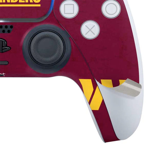 NFL Washington Commanders Distressed PS5 Slim Digital Edition Bundle Skin