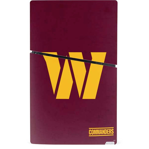 NFL Washington Commanders Distressed PS5 Slim Digital Edition Console Skin