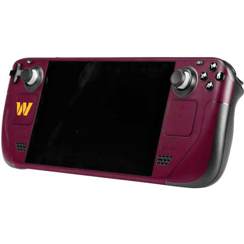 NFL Washington Commanders Distressed Steam Deck Handheld Gaming Computer Skin