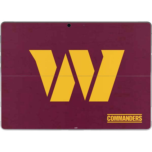 NFL Washington Commanders Distressed Surface Pro 9 Skin