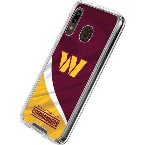 NFL Washington Commanders Flag Galaxy A30 Clear Case