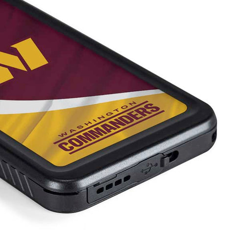 NFL Washington Commanders Flag Galaxy S23 Plus Waterproof Case