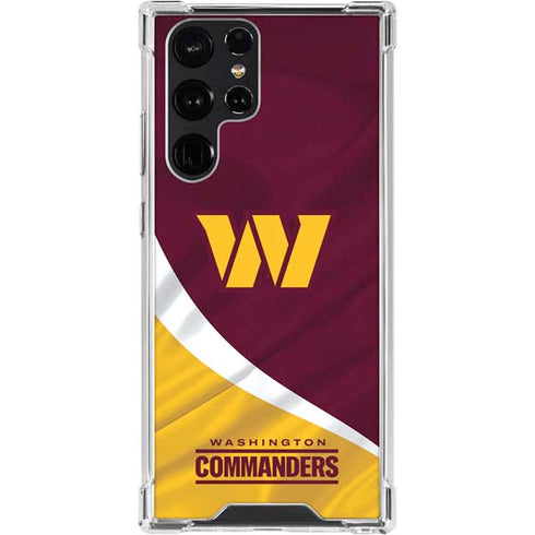 NFL Washington Commanders Flag Galaxy S24 Ultra Clear Case