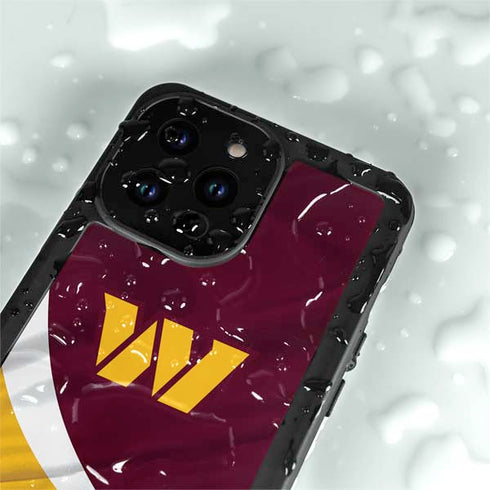 NFL Washington Commanders Flag iPhone 14 Pro Max Waterproof Case