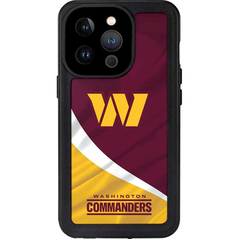 NFL Washington Commanders Flag iPhone 14 Pro Waterproof Case