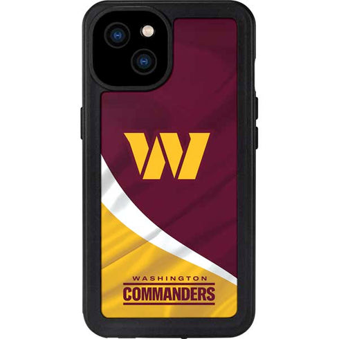 NFL Washington Commanders Flag iPhone 15 Plus Waterproof Case