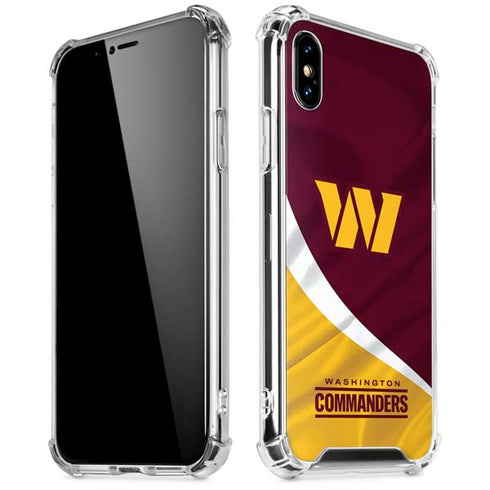 NFL Washington Commanders Flag iPhone XS Max Clear Case