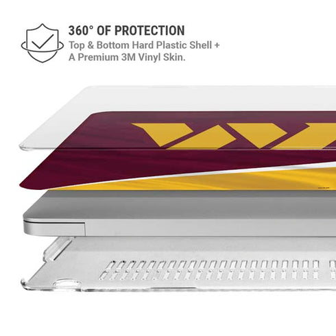 NFL Washington Commanders Flag MacBook Air 15in (2023-2025) Case plus Skin