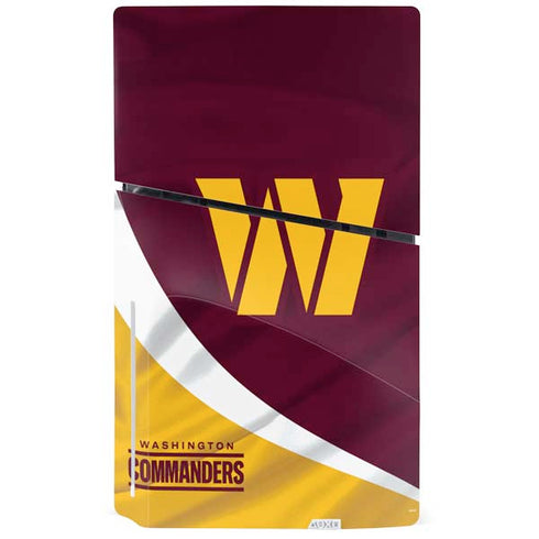 NFL Washington Commanders Flag PS5 Slim Disk Bundle Skin