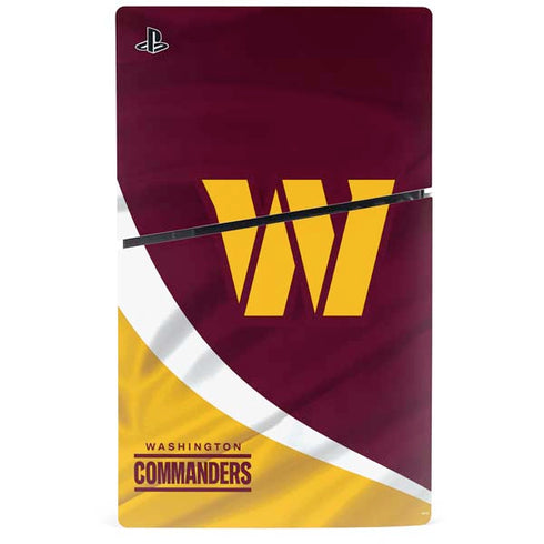 NFL Washington Commanders Flag PS5 Slim Disk Console Skin