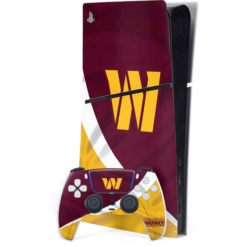 NFL Washington Commanders Flag PS5 Slim Digital Edition Console Skin