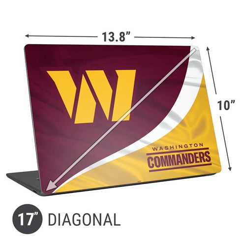 NFL Washington Commanders Flag Universal Laptop 17in (13.8 x 10in) Skin