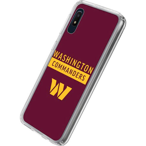 NFL Washington Commanders Galaxy A10e Clear Case