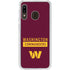 NFL Washington Commanders Galaxy A20 Clear Case