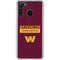 NFL Washington Commanders Galaxy A21 Clear Case