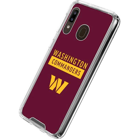 NFL Washington Commanders Galaxy A30 Clear Case