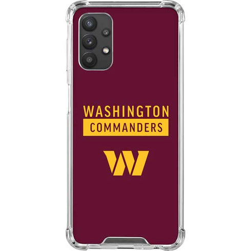 NFL Washington Commanders Galaxy A32 5G Clear Case