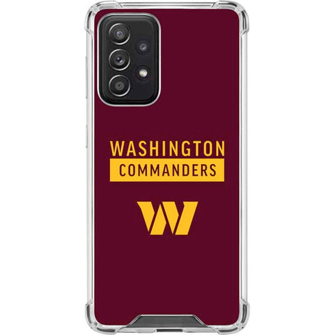NFL Washington Commanders Galaxy A52 5G Clear Case
