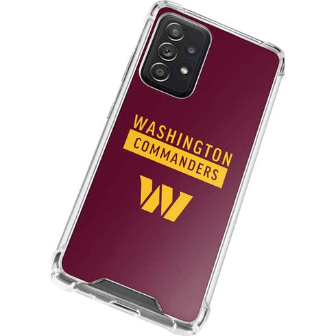 NFL Washington Commanders Galaxy A52 5G Clear Case